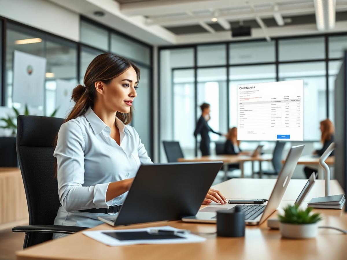 A sales rep builds the quotation